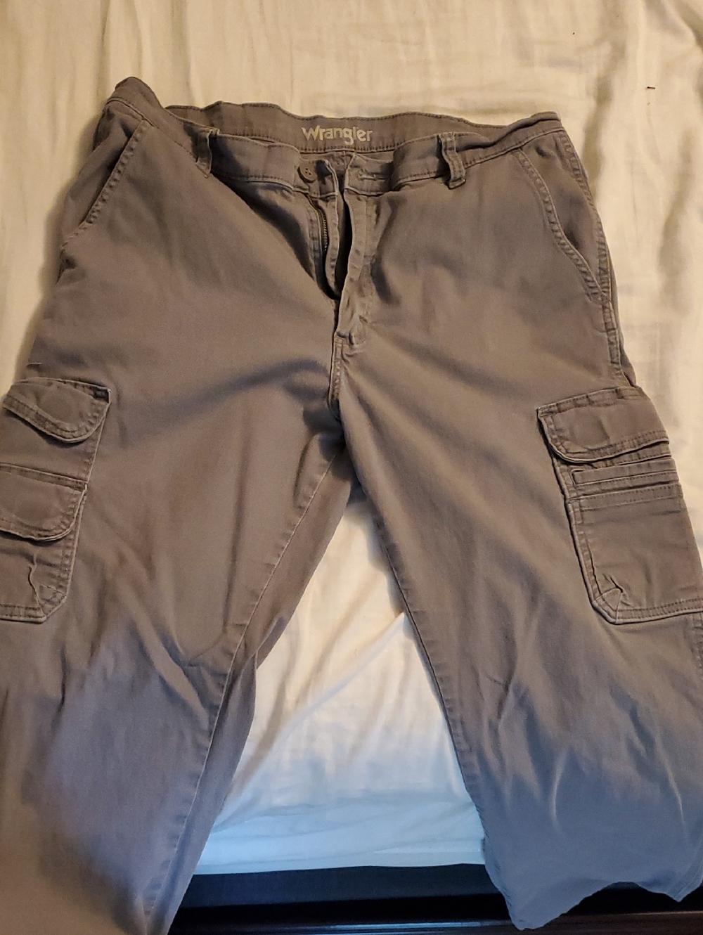 Wrangler Women's Cargo Pants - Light Gray